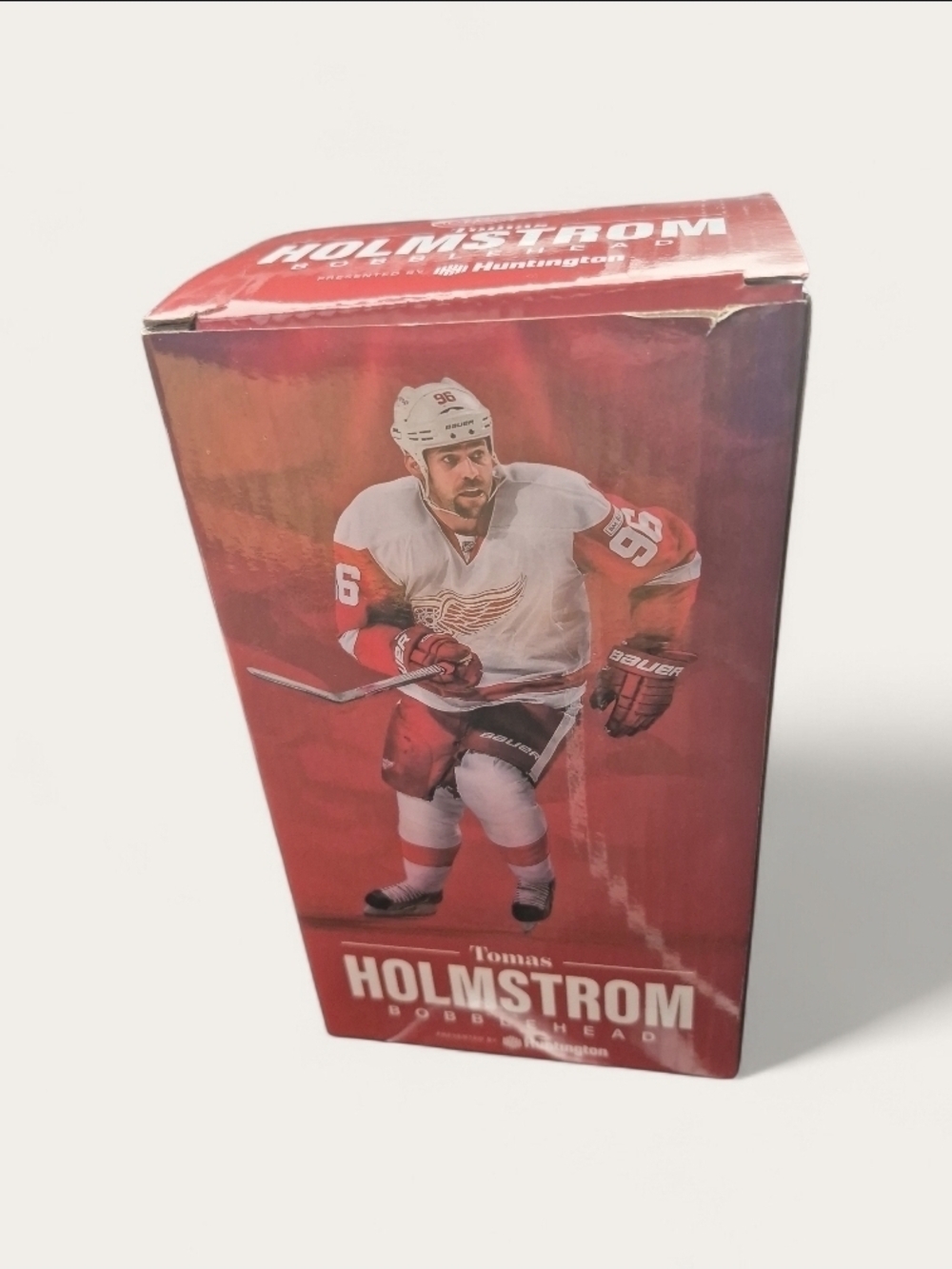 Tomas Holmstrom Red Wing Hockey Collectible Box bobblehead